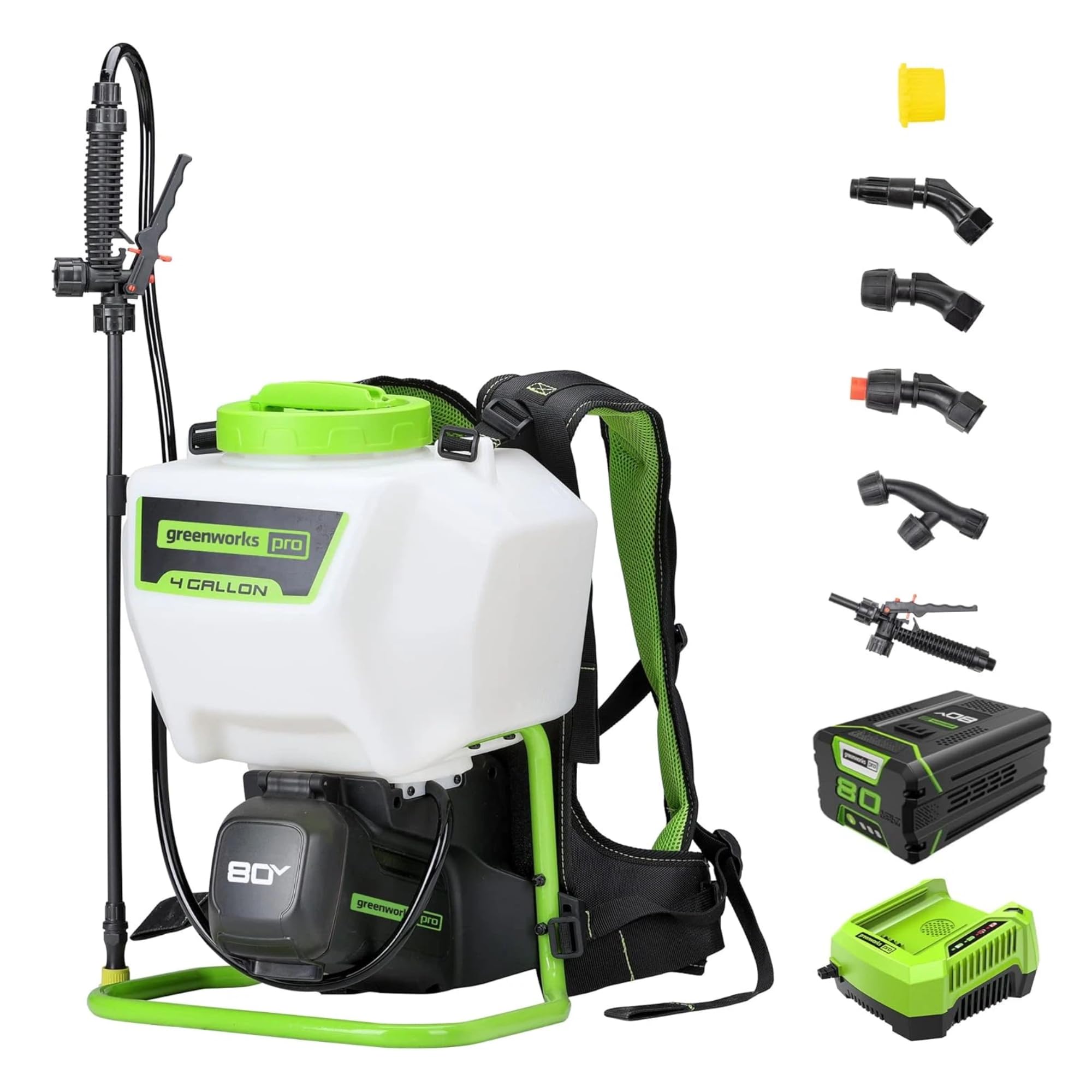 Amazon.com : Greenworks 80V Backpack Sprayer 4 Gallon,Battery